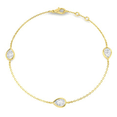 1.13ct Diamond Bracelet in 9K Yellow Gold