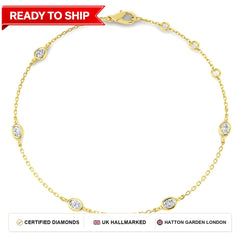 Lab grown diamond tennis bracelet