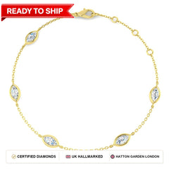 Lab grown diamond tennis bracelet