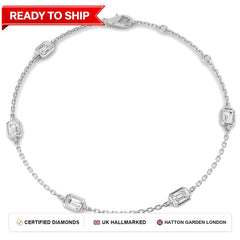 Lab grown diamond tennis bracelet