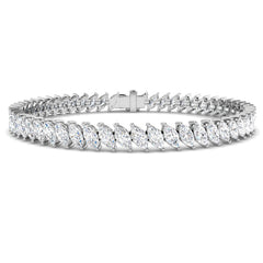 8.63ct Diamond Bracelet in 9K White Gold
