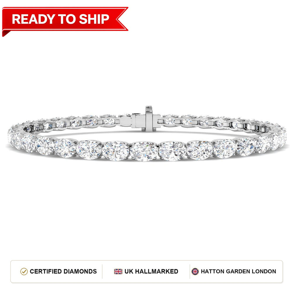 Lab grown diamond tennis bracelet