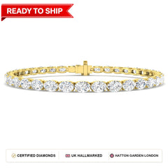 Lab grown diamond tennis bracelet