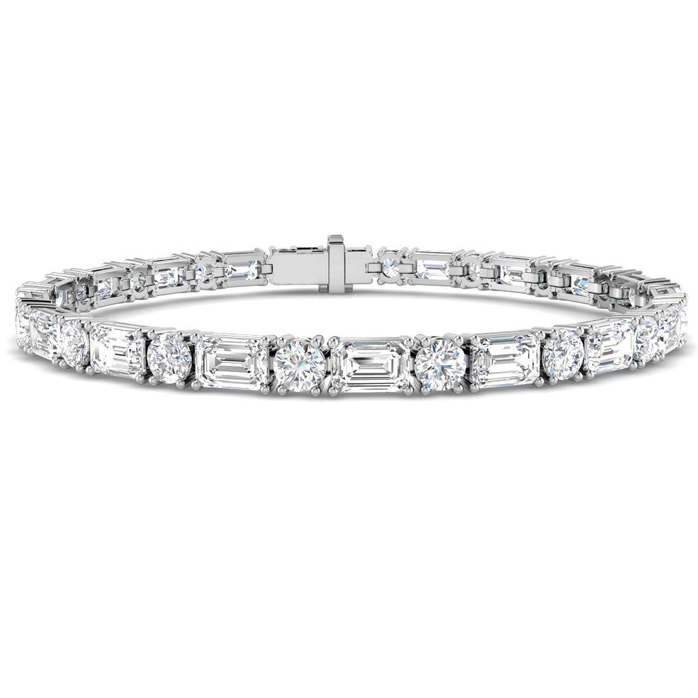 16.17ct Diamond Bracelet in 9K White Gold