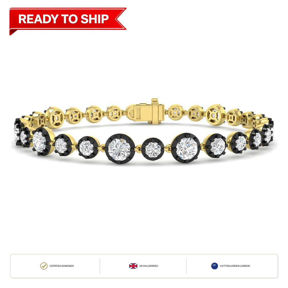 Lab grown diamond tennis bracelet