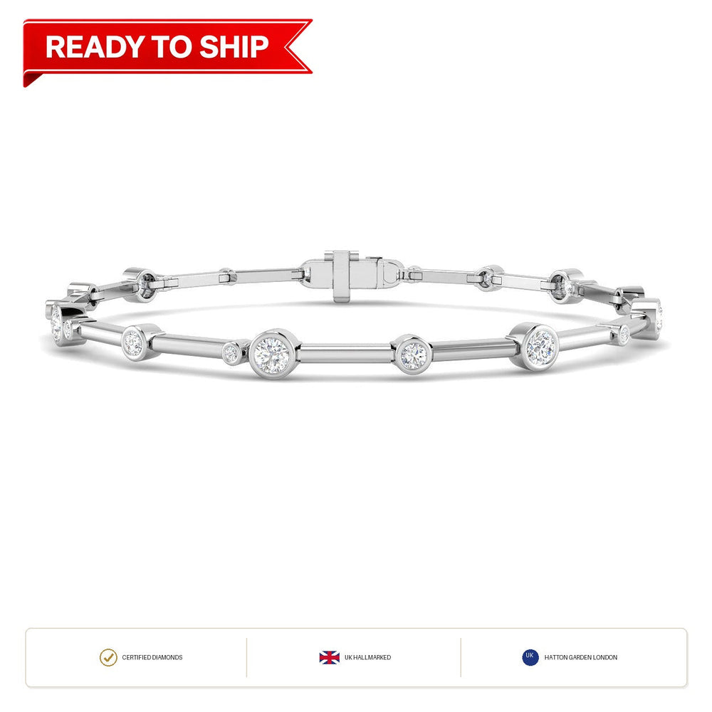 Lab grown diamond tennis bracelet