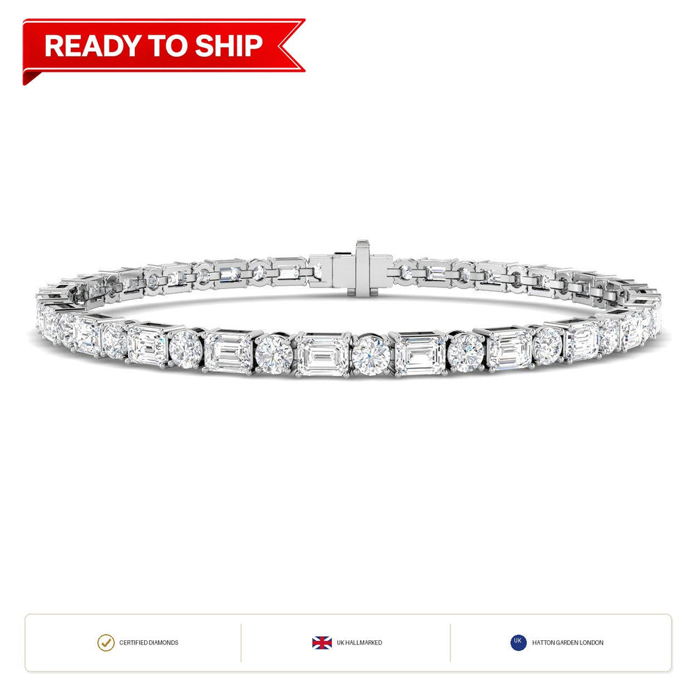 Lab grown diamond tennis bracelet