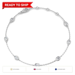 Lab grown diamond tennis bracelet