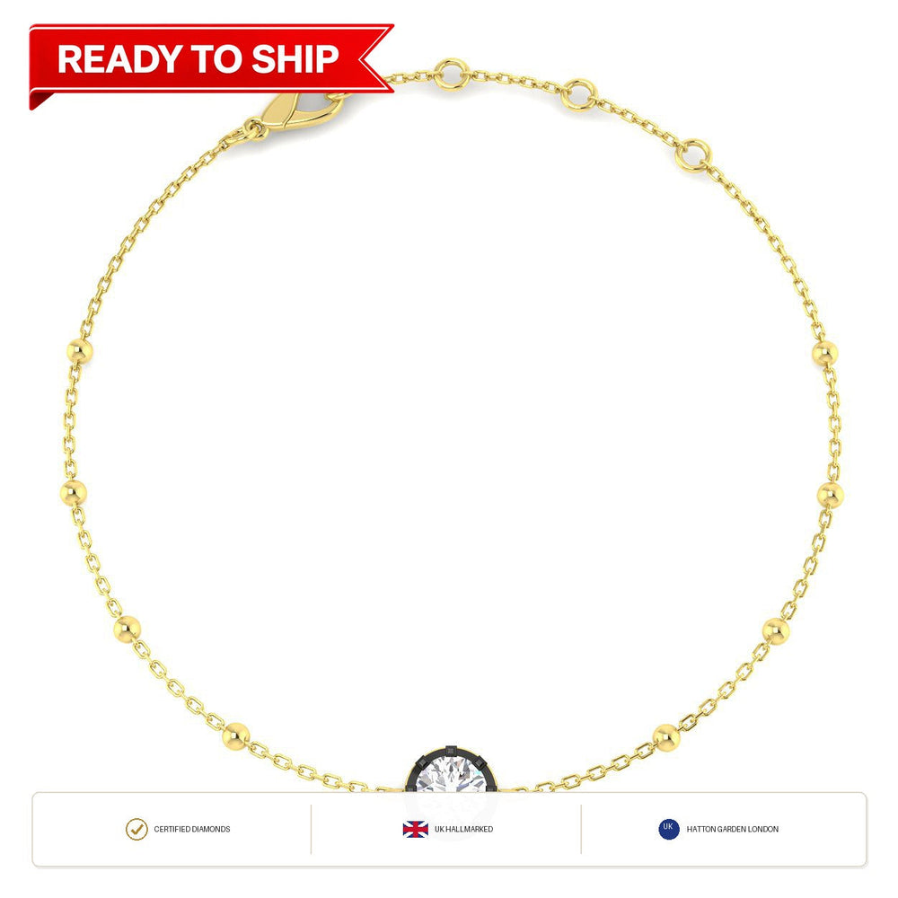 Lab grown diamond tennis bracelet