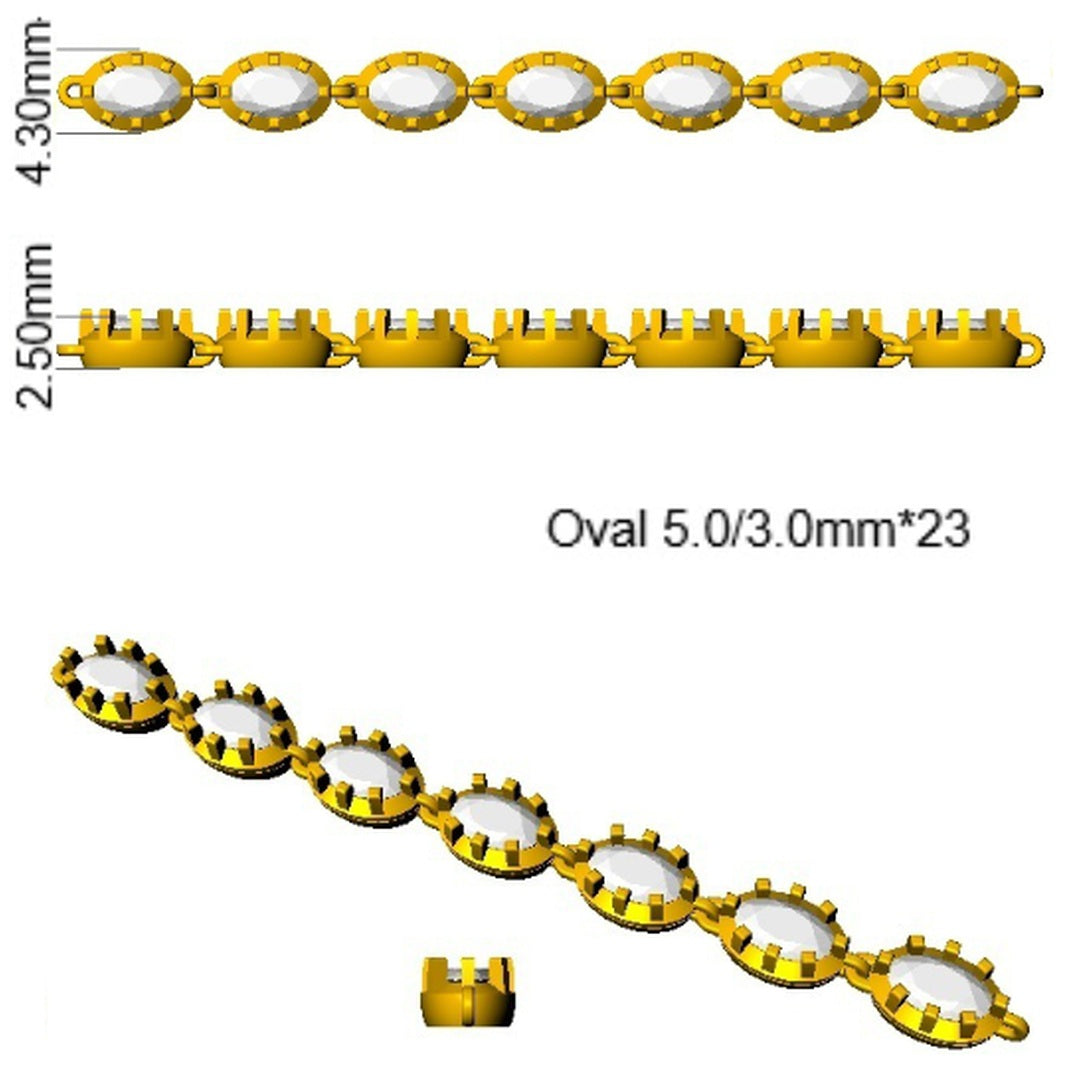 7.80Carat Oval Teal Sapphire & Diamond Designer Bracelet 9k Yellow Gold Ready To Ship