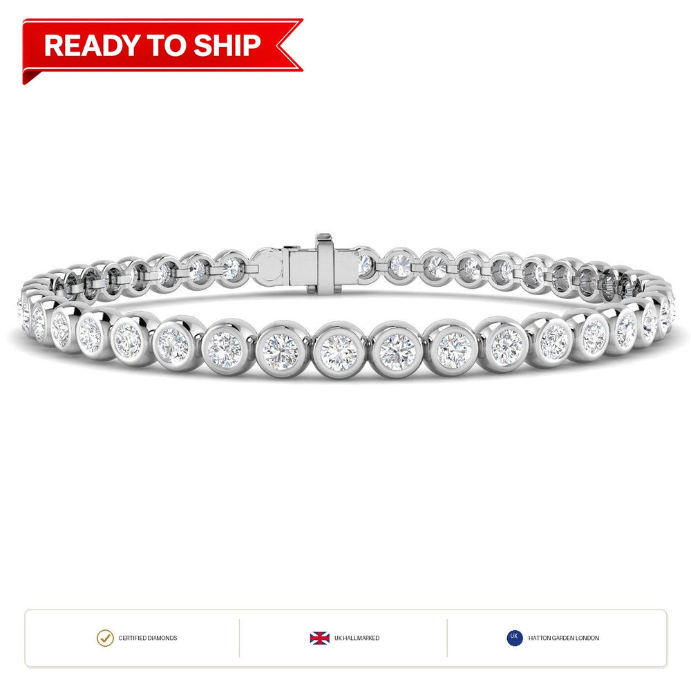 Lab grown diamond tennis bracelet