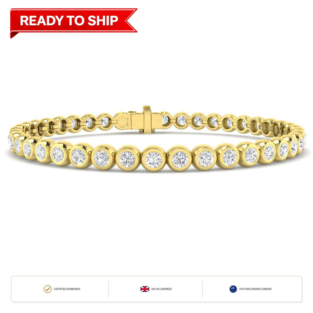 Lab grown diamond tennis bracelet