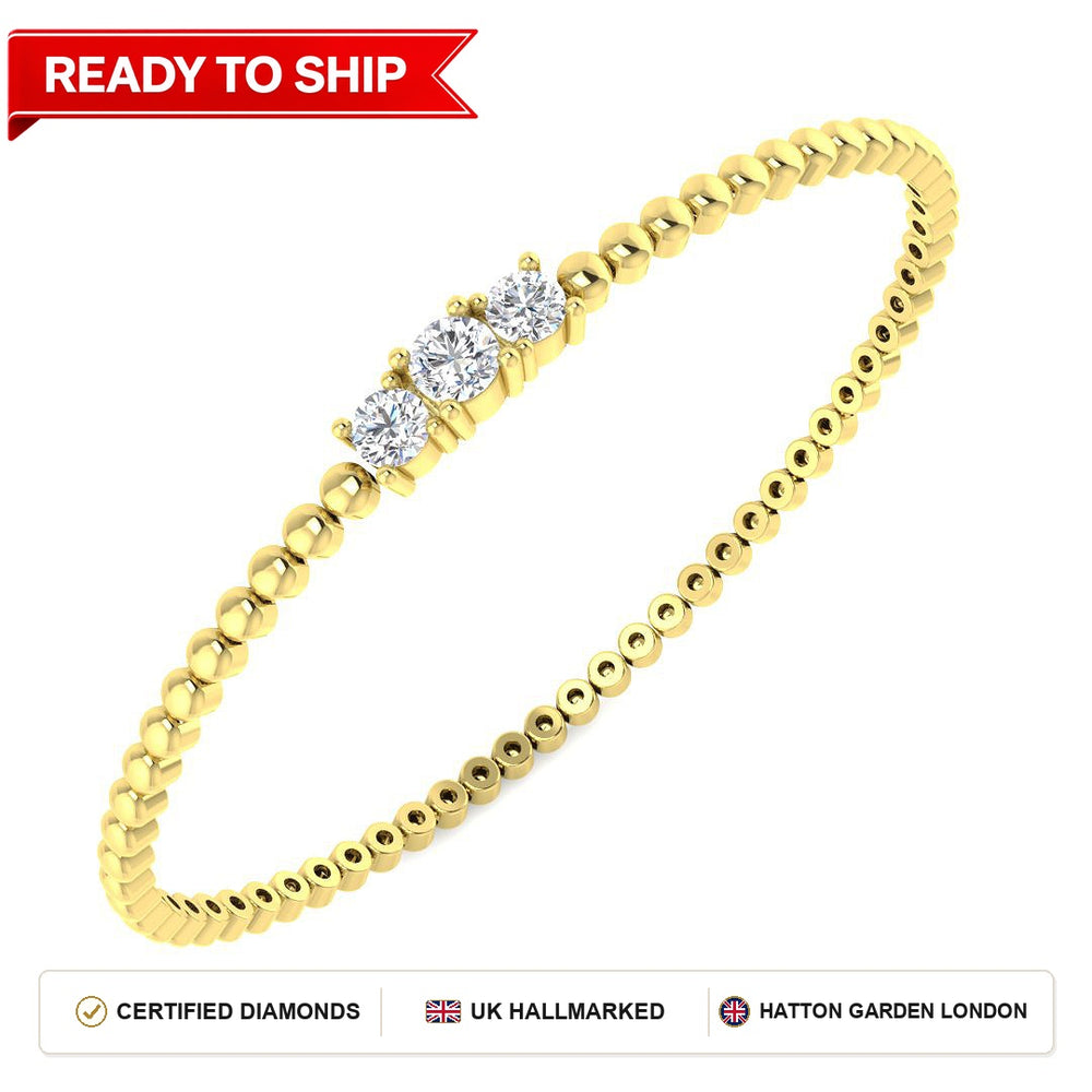 Lab grown diamond tennis bracelet