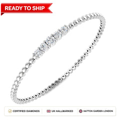 Lab grown diamond tennis bracelet