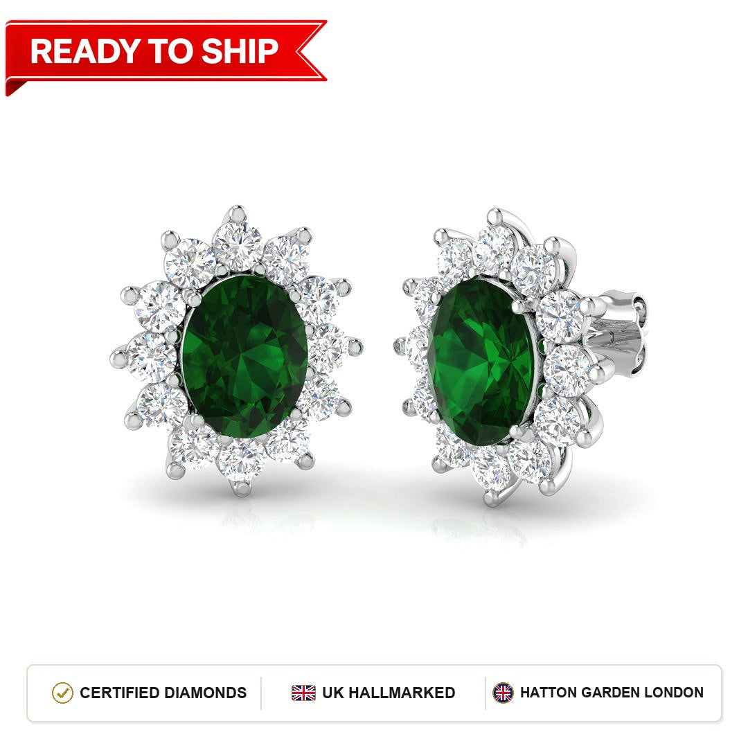 Lab grown diamond earring