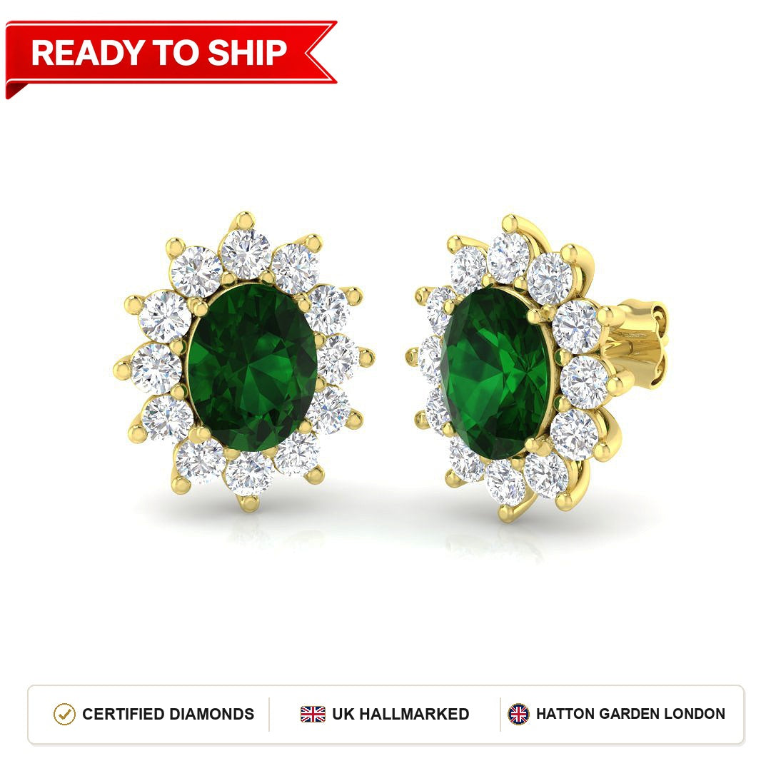 Lab grown diamond earring