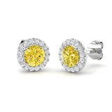 Elegant Pudgy Multi Sapphire Gold Diamond Earrings | Luxury Jewelry