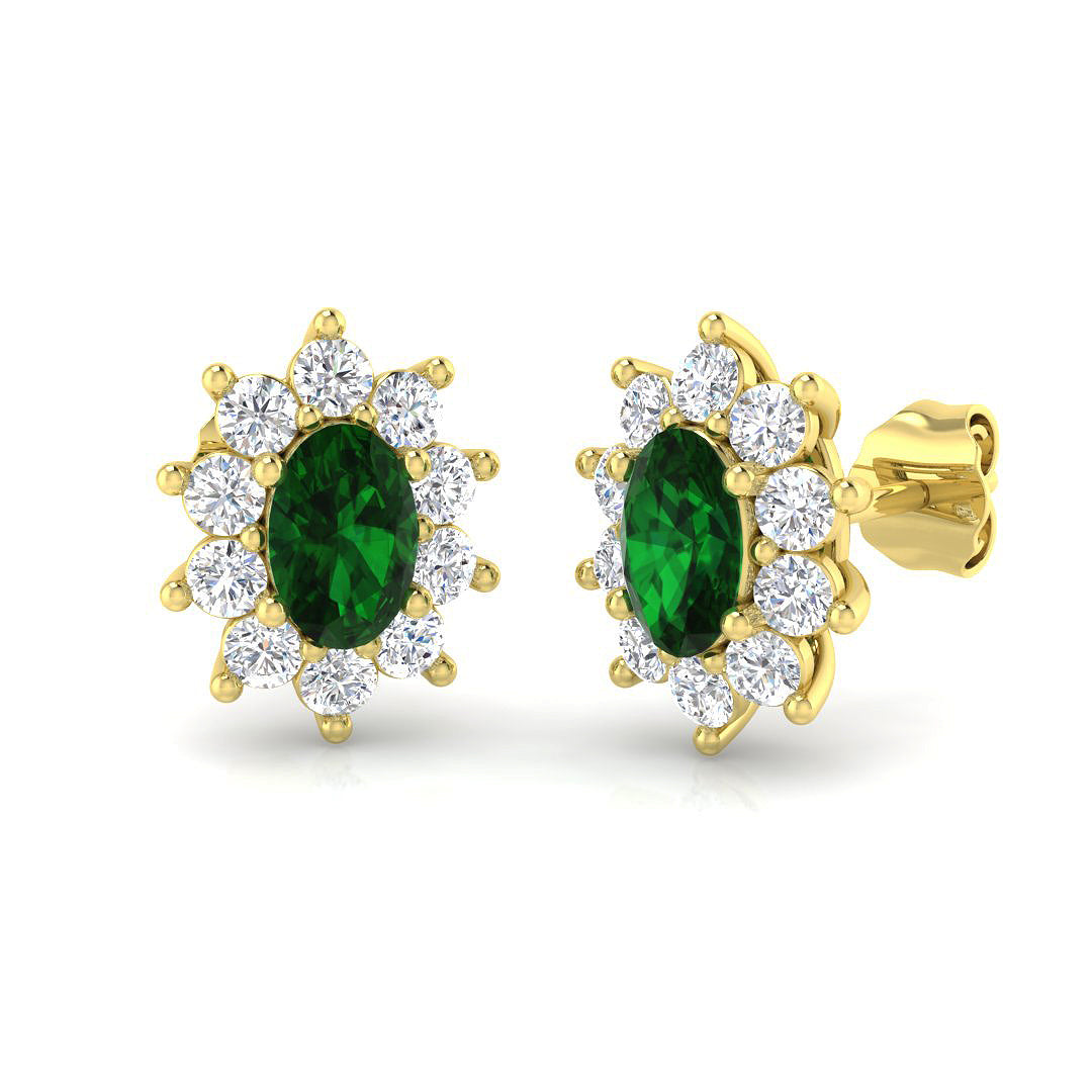 Elegant Tulwy Gold Diamond Earrings - 1.5ct Luxury Style Diana