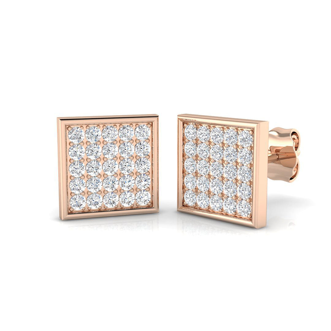 Elegant Gold Diamond Earrings - Tubby 0.5ct Luxury Jewelry