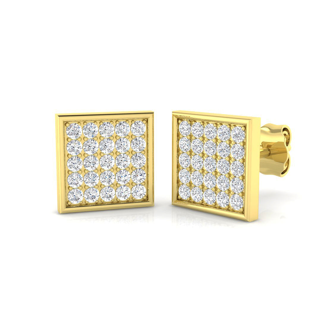 Elegant Gold Diamond Earrings - Tubby 0.5ct Luxury Jewelry