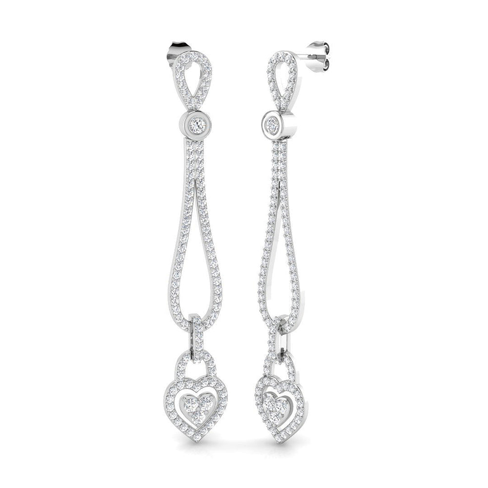 Graceful Diamond Earring 2.25 ct  Platinum, 9ct, 18ct White, Yellow & Rose Gold | Handcrafted Fine Jewellery-12