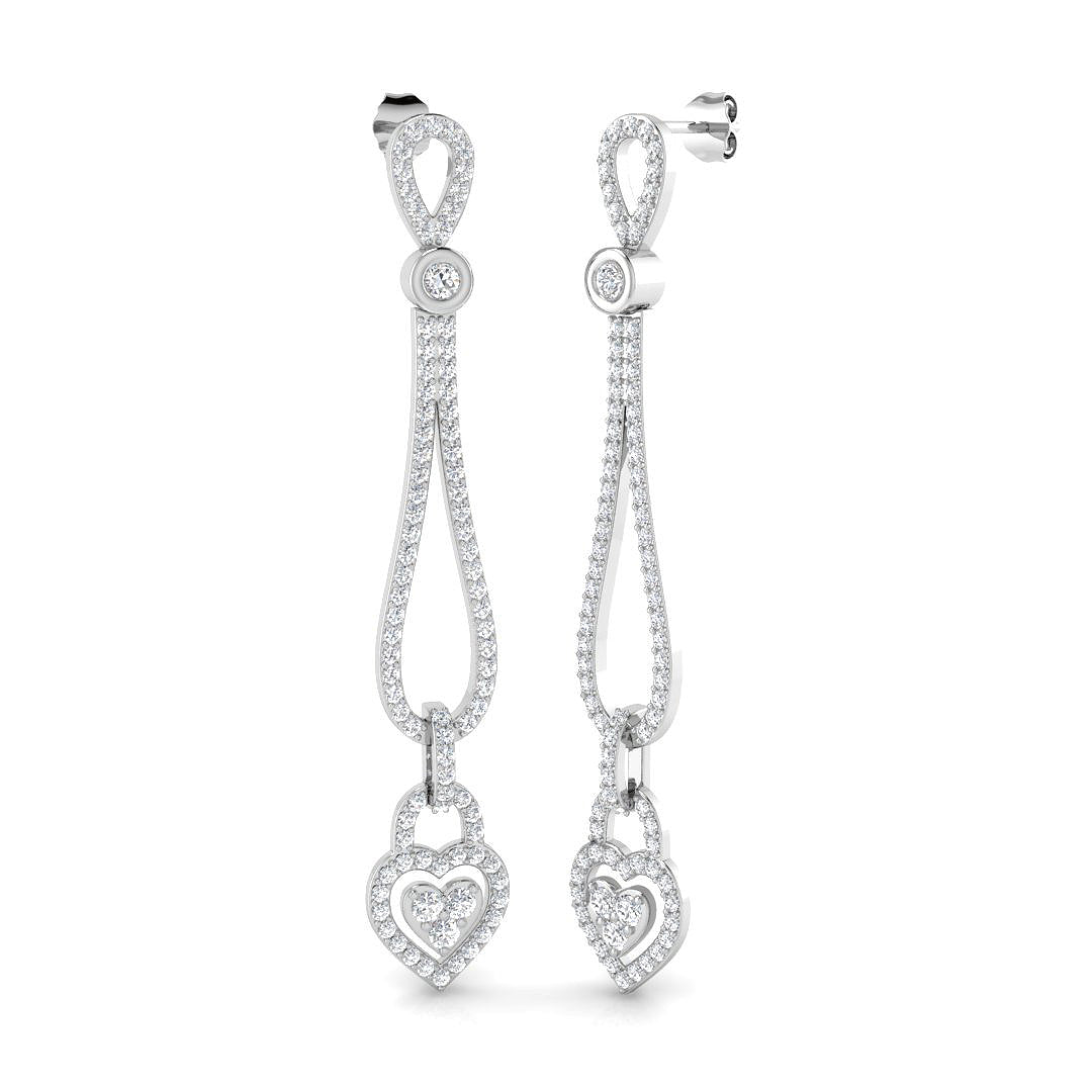 Graceful Diamond Earring 2.25 ct  Platinum, 9ct, 18ct White, Yellow & Rose Gold | Handcrafted Fine Jewellery-12