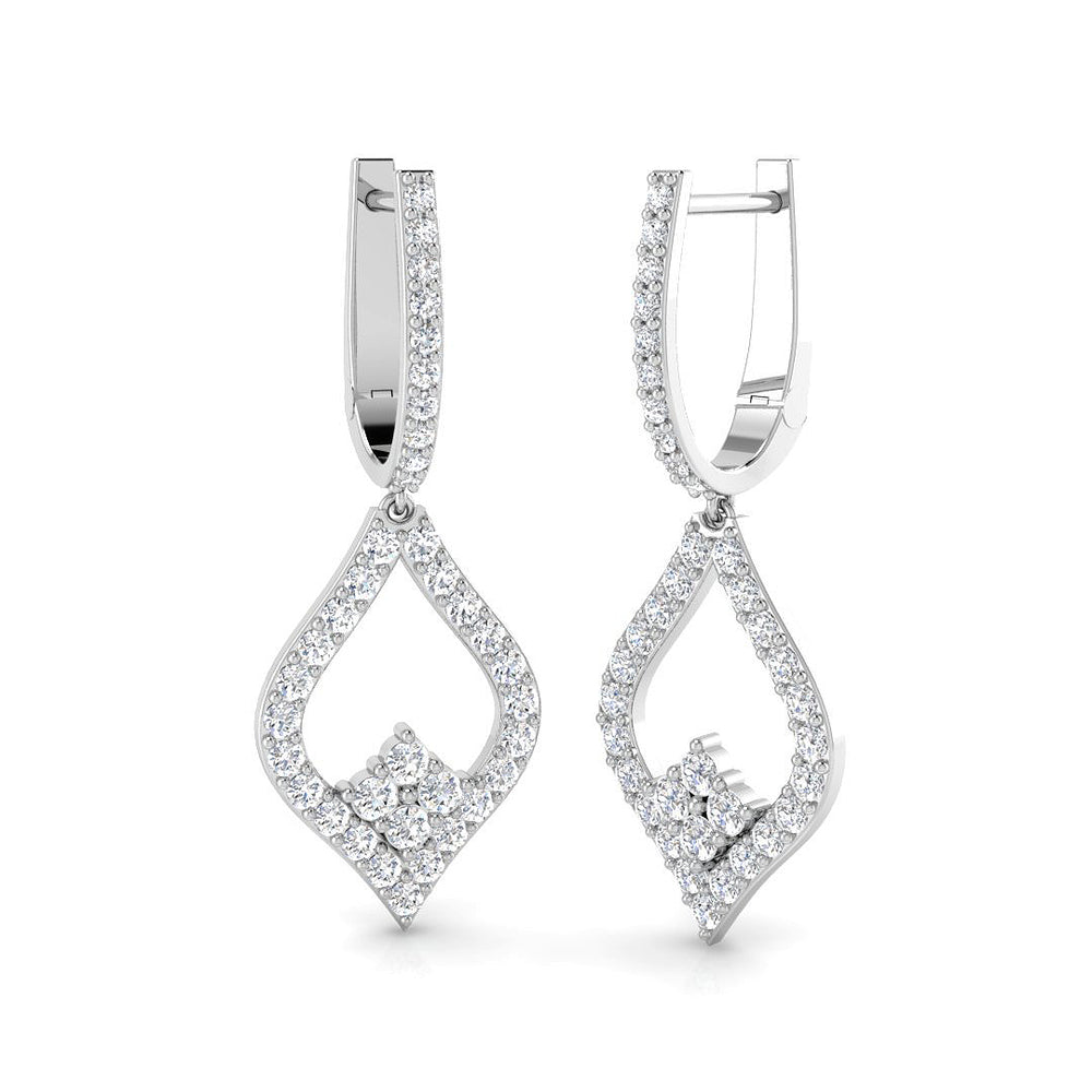 Sophisticated Diamond Earring 1 ct  Platinum, 9ct, 18ct White, Yellow & Rose Gold | Handcrafted Fine Jewellery-12