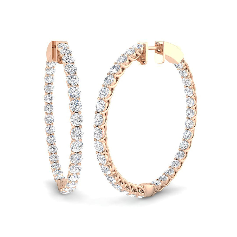 Hoop Earrings - Luswy Gold 5ct To 7ct Luxury Statement