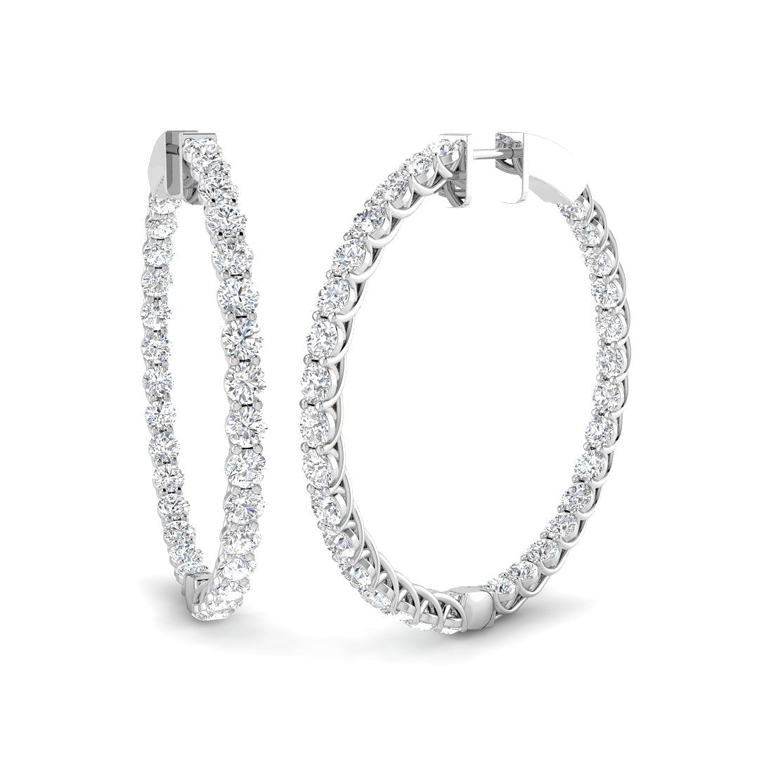 Hoop Earrings - Luswy Gold 5ct To 7ct Luxury Statement