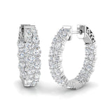 Hoop Earrings - Erity 1.75ct Gold Pure Radiance