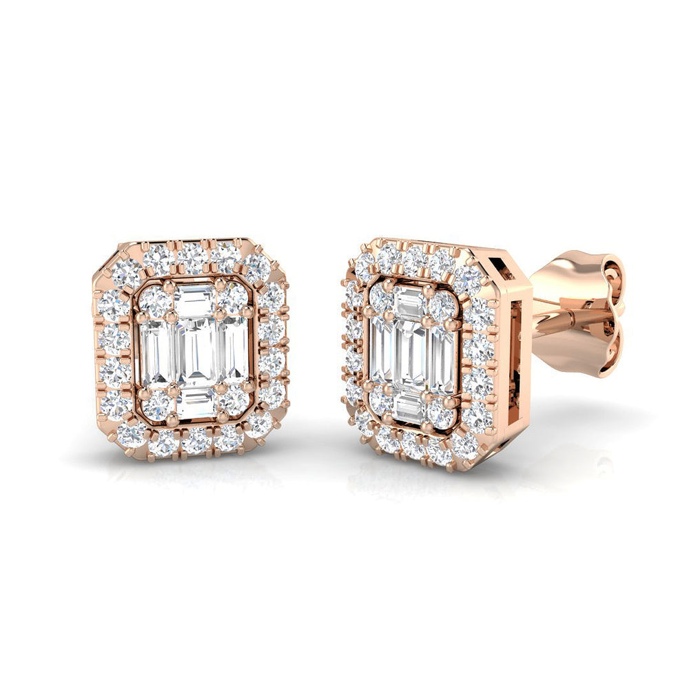 Arabella Diamond Earring 0.5 ct  Platinum, 9ct, 18ct White, Yellow & Rose Gold | Handcrafted Fine Jewellery-10