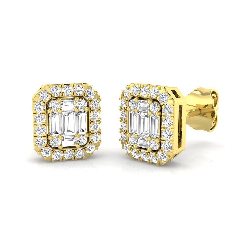 Arabella Diamond Earring 0.5 ct  Platinum, 9ct, 18ct White, Yellow & Rose Gold | Handcrafted Fine Jewellery-14