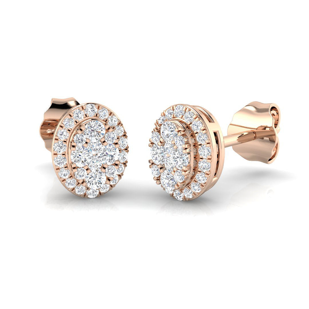 Celia Gold Cluster Diamond Earrings: Luxury Jewelry from 0.25ct to 8.5ct