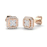 Dawny Gold Cluster Diamond Earrings - Exquisite Luxury Elegance