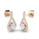 Topaz Diamond Earring 0.25 ct  Platinum, 9ct, 18ct White, Yellow & Rose Gold | Handcrafted Fine Jewellery-10