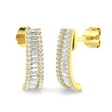 Amethyst Diamond Earring 0.5 ct  Platinum, 9ct, 18ct White, Yellow & Rose Gold | Handcrafted Fine Jewellery-14