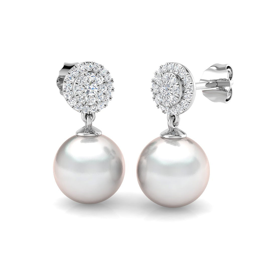 Opal Diamond Earring 8 ct  Platinum, 9ct, 18ct White, Yellow & Rose Gold | Handcrafted Fine Jewellery-12