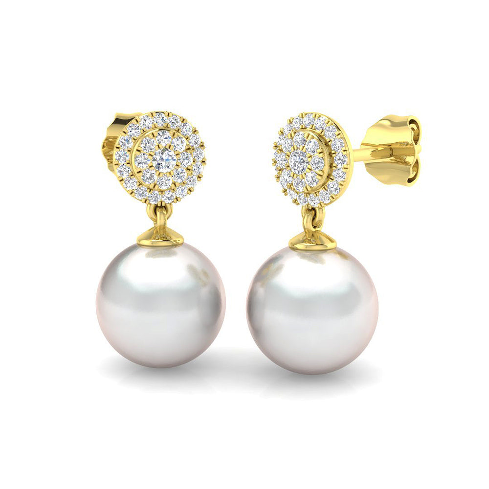 Opal Diamond Earring 8 ct  Platinum, 9ct, 18ct White, Yellow & Rose Gold | Handcrafted Fine Jewellery-14