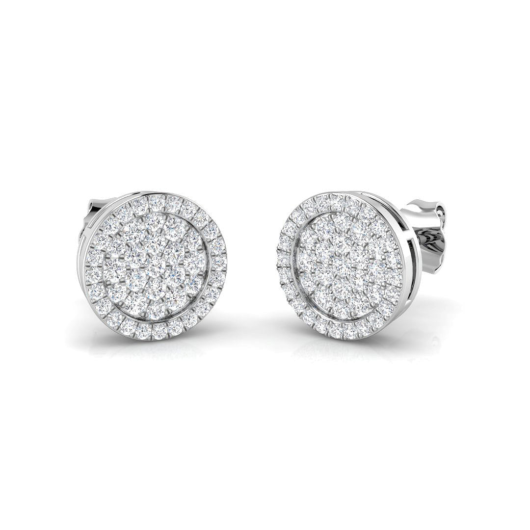 Truwy Gold 0.5ct Diamond Earrings - Elegant Shape Luxury Jewelry