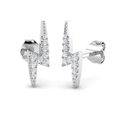 0.09ct Natural Diamond Round Cut Stud Earrings in 9K White Gold