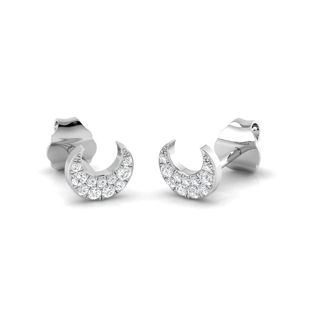 Debby Gold Diamond Earrings - Elegant Shape, 0.05ct to 0.1ct Luxury