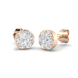 Tansy Luxury Gold Cluster Diamond Earrings | 0.5ct to 3.5ct