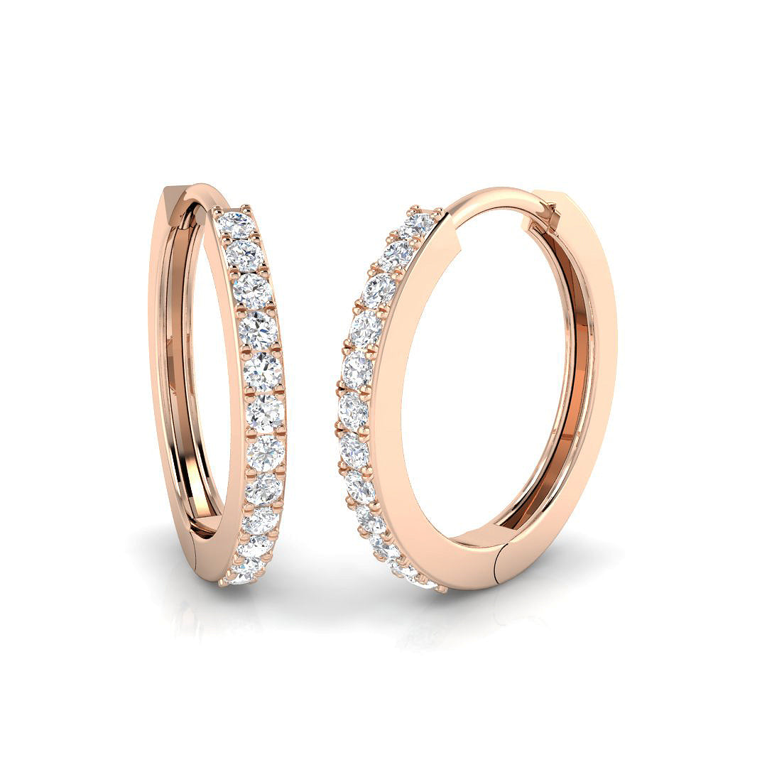 Hoop Earrings - Tunmy 0.2ct Lab Grown Diamond