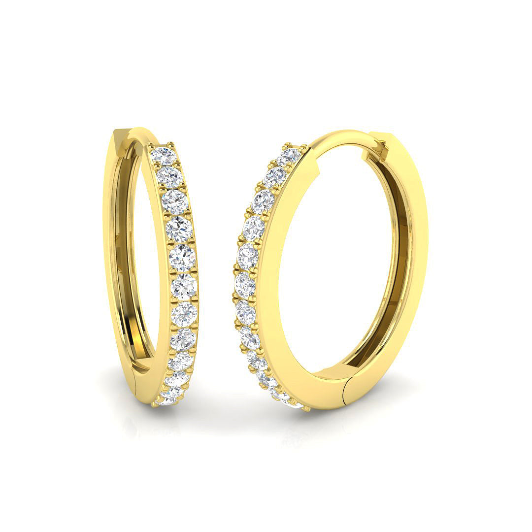 Hoop Earrings - Tunmy 0.2ct Lab Grown Diamond