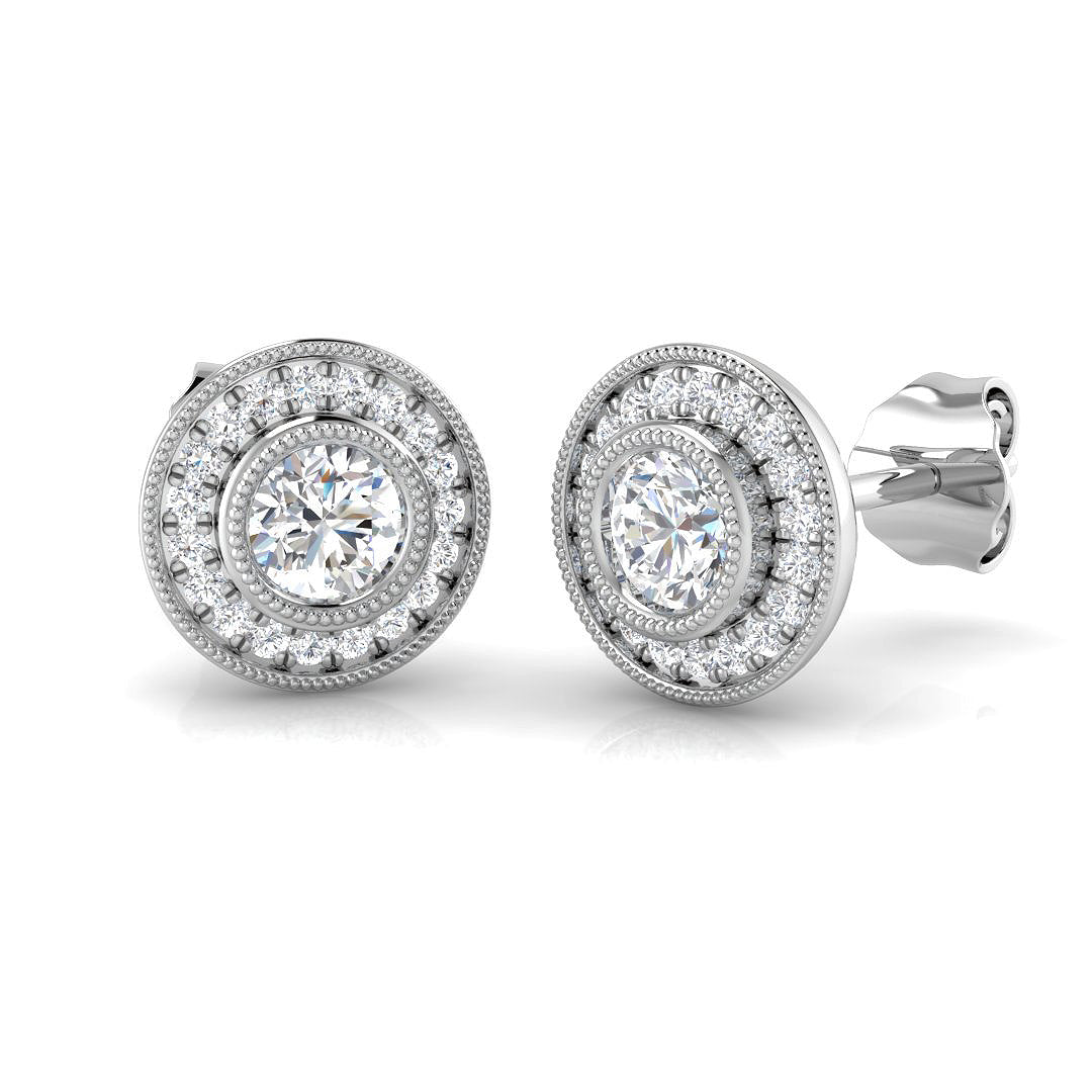 Vintage Gold Diamond Earrings | Soapy Collection | 0.5ct to 1.75ct Elegance