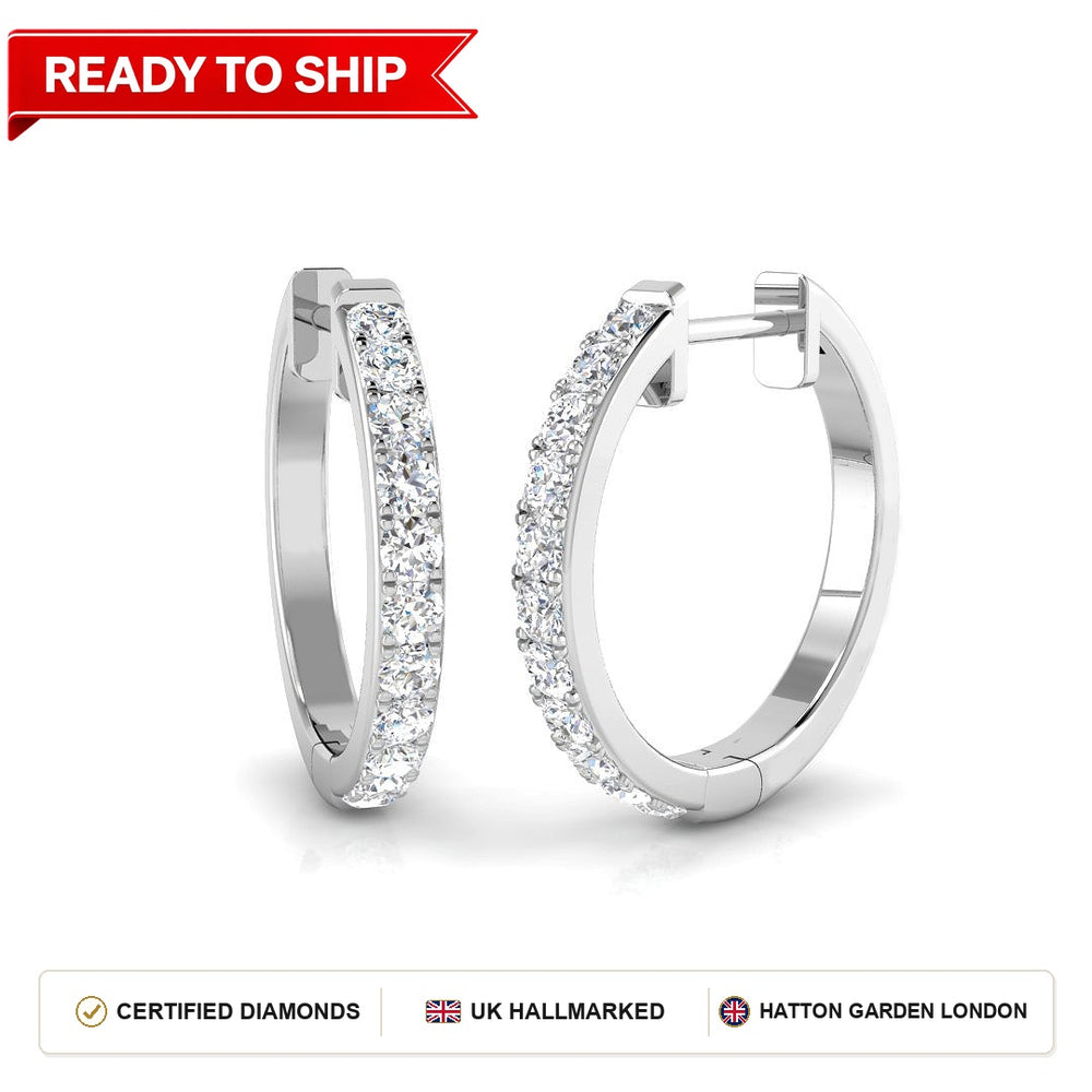 Lab grown diamond earring