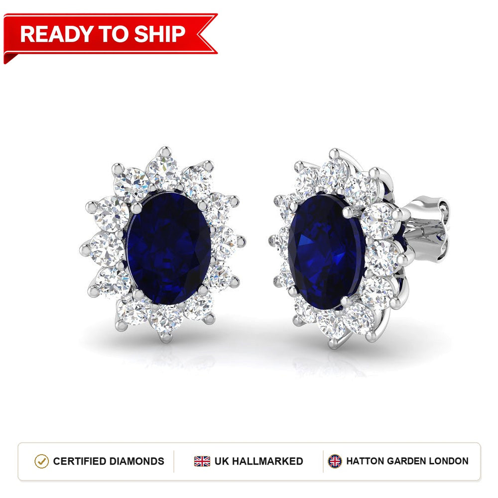 Lab grown diamond earring