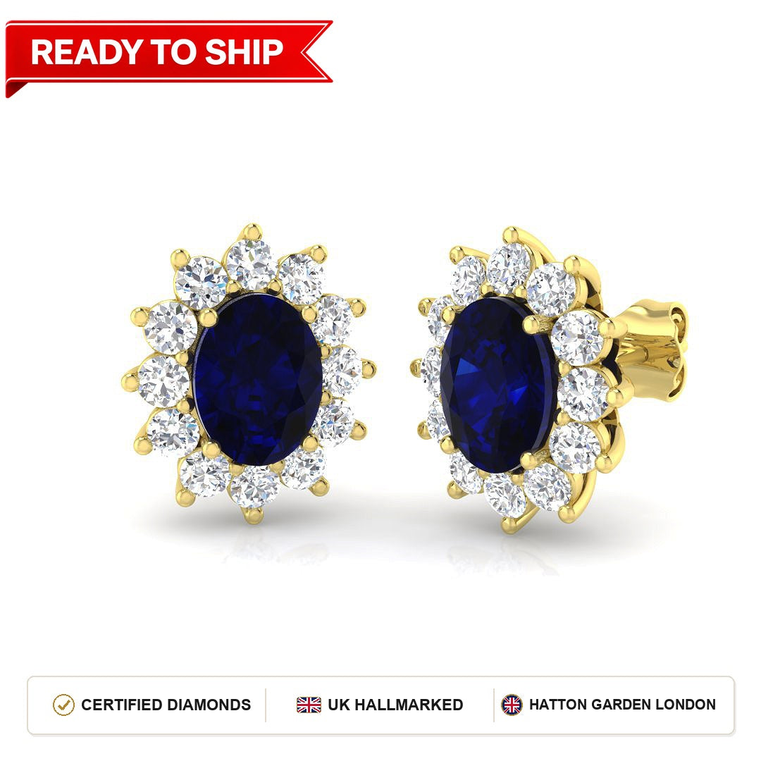 Lab grown diamond earring