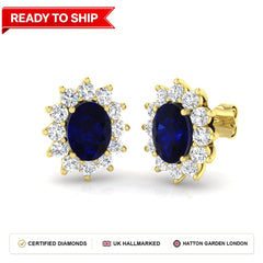 Lab grown diamond earring
