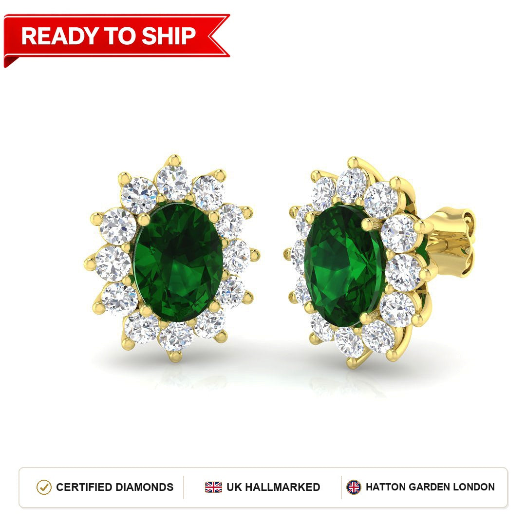 Lab grown diamond earring